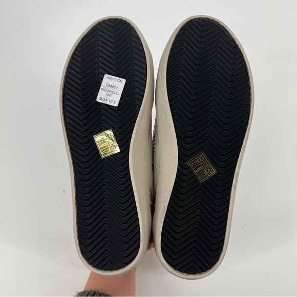 Bibi Lou Gamin Pearl Embroidered Suede Lace Up Designer Sneakers in Lilac 7 - Picture 7 of 8